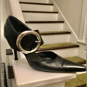 Christian Lacroix leather heels